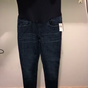 GAP Dark Wash Maternity Skinny Jeans